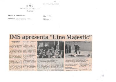 IMS apresenta "Cine Majestic"