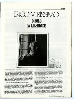 Erico Verissimo: o solo da liberdade