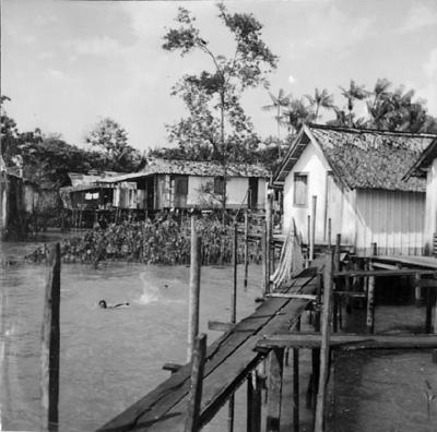 Vila da Barca, palafitas flutuantes