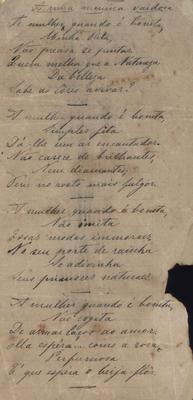 A uma menina vaidosa