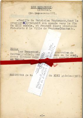 Apontamentos sobre a A família Bonacossi 