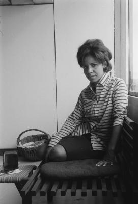 Philomena Miller no alojamento dos professores (Colina)