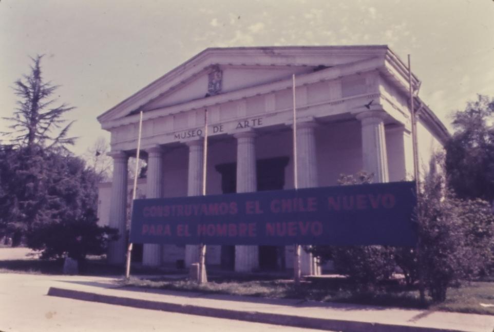 Propaganda política "Construyamos el Chile nuevo para el hombre nuevo"