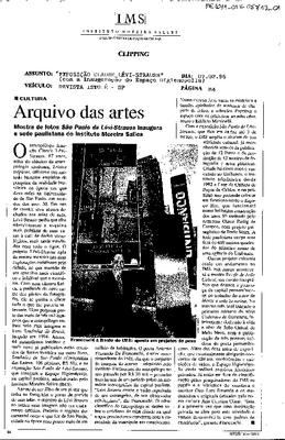 Arquivo das artes: Mostra de foto São Paulo de Levi-Strauss inaugura a ;sede paulistana do Instituto Moreira Salles