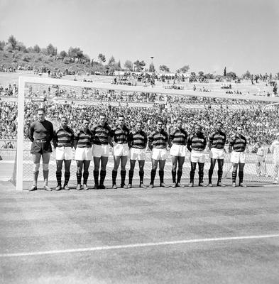 Excursão do Flamengo pela Europa - Jogo contra o Belenense