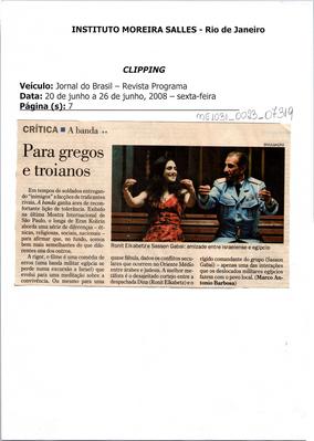 Para gregos e troianos.