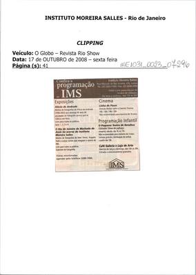 Confira a Programação do IMS