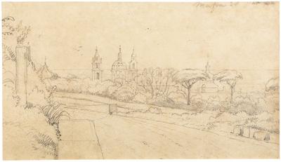 (Palácio de Mafra visto do jardim)