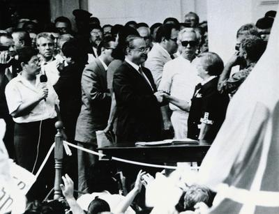 Geraldo Vandré, Paulo Maluf e Luiza Erundina