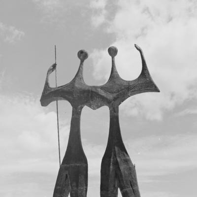 "Os Candangos" ou "Os Guerreiros", escultura de Bruno Giorgi