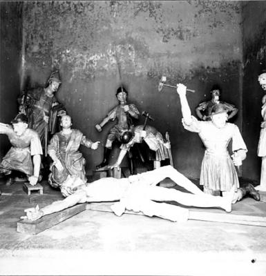 Via Crucis, Passos da Paixão, esculturas de Aleijadinho, Cristo no Passo da Crucificação