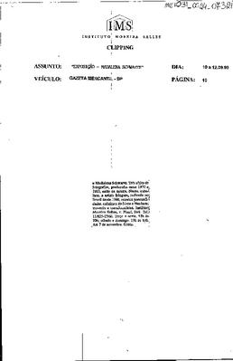 Instituto Moreira Salles: Exposição Madalena Schwartz.