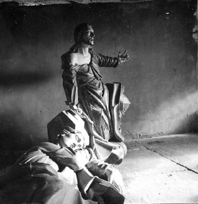 Via Crucis, Passos da Paixão, esculturas de Aleijadinho, Cristo e São João Evangelista no Passo do Horto