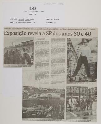 Fotografia: Instituto Moreira Salles homenageia fotógrafa alemã Hildegard Rosen-;thal com a mostra "Cenas Urbanas" - Exposição revela a São Paulo dos anos 30 ;e 40