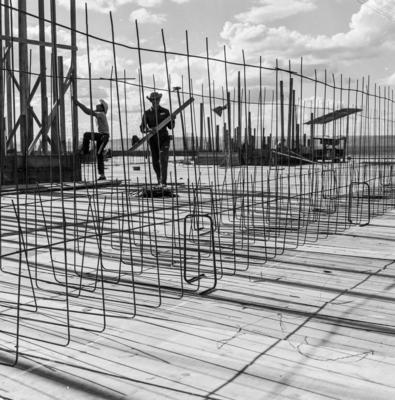 Trabalhadores na construção de Brasília
