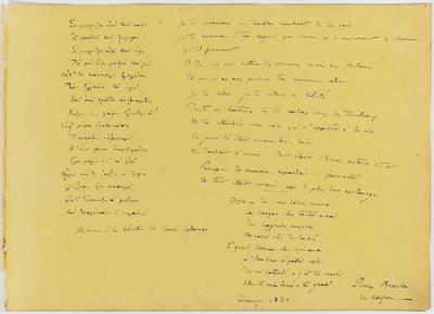 [Poema autógrafo "Hymne à la liberté du Comte Salomos"]
