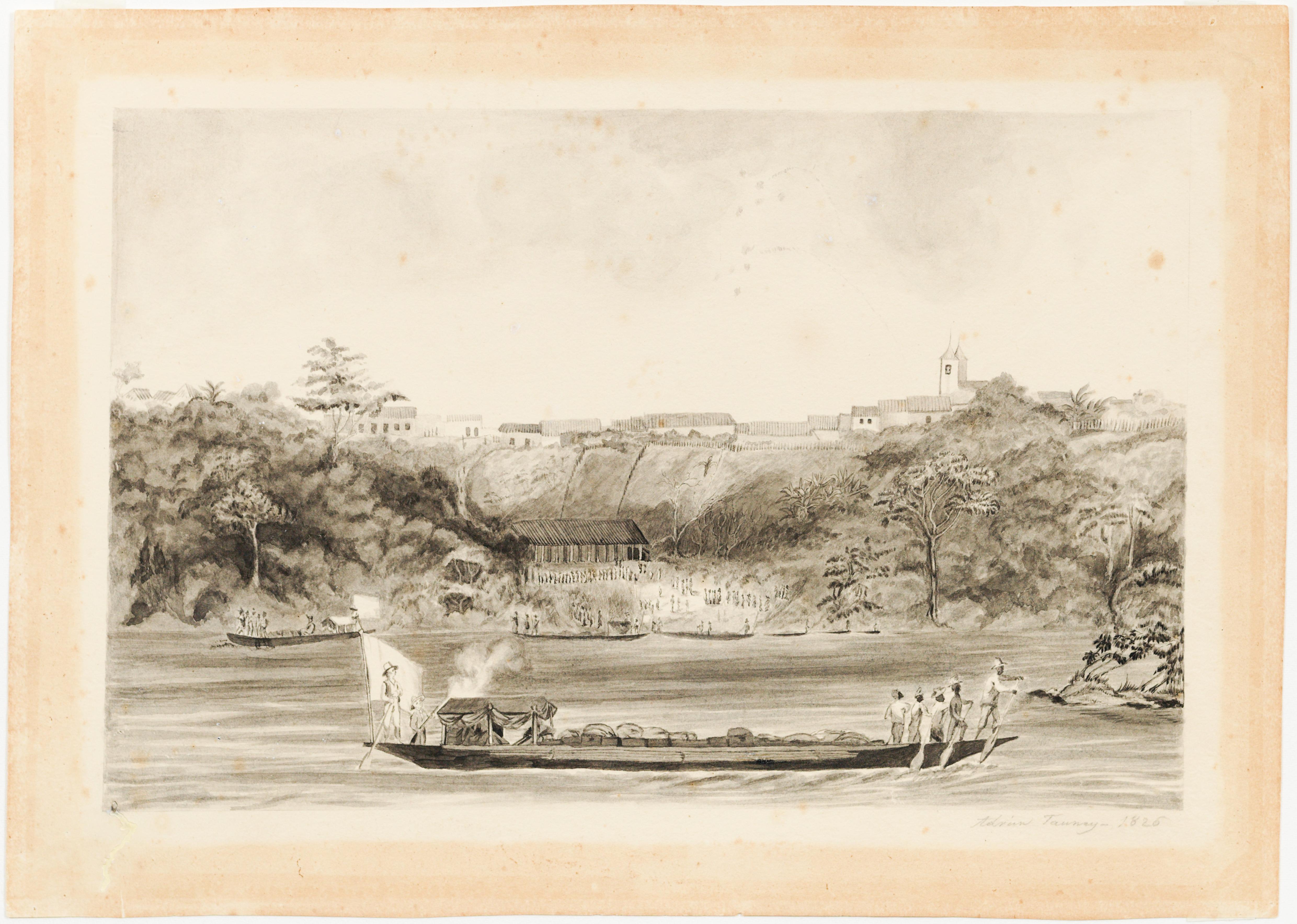 [A partida da Expedição Langsdorff, no Rio Tietê]