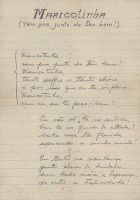 Maricotinha (Vem pra junto do teu bem!)