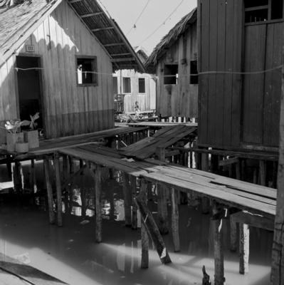 Vila da Barca, palafitas flutuantes