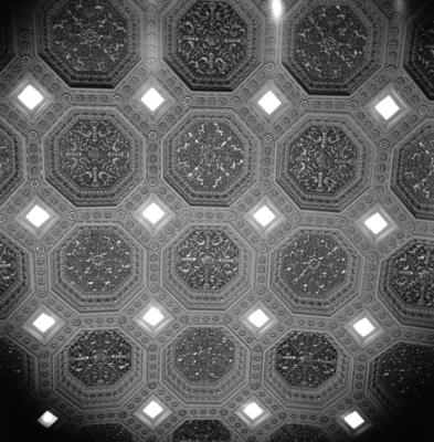 Casarão do Parque Lage, detalhe do teto do salão nobre