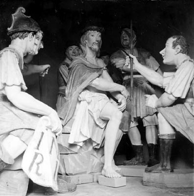 Via Crucis, Passos da Paixão, esculturas de Aleijadinho, Cristo no Passo da Coroação de Espinhos