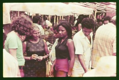 Teste de atriz com Edna de Cássia para o papel de Iracema no filme "Iracema: uma transa amazônica"