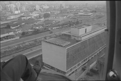 José Rubens Siqueira durante sobrevoo de helicóptero em São Paulo
