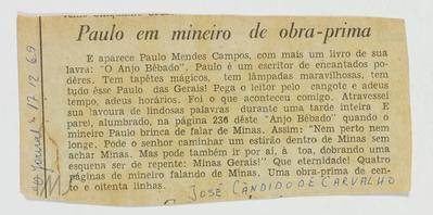 Paulo em mineiro de obra-prima