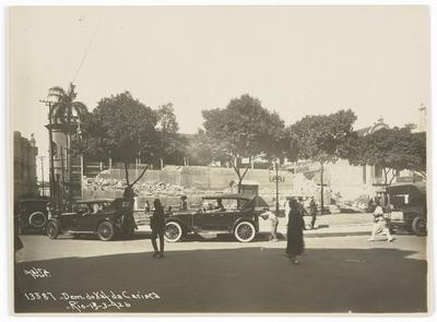 Demolição do chafariz da Carioca