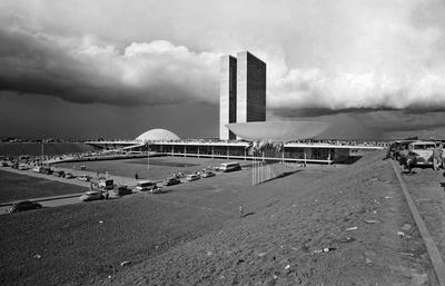 Congresso Nacional, no dia da inauguração de Brasília