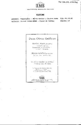 Duas Obras Gráficas