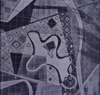 Mural de Burle Marx, na residência de Jean Marie Diestl