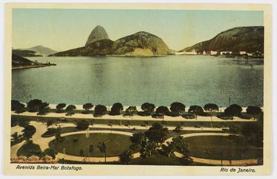 Enseada de Botafogo, Avenida Beira-Mar e o Morro do Pão de Açucar
