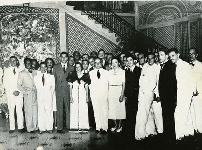 Getúlio Vargas com músicos da ABCA