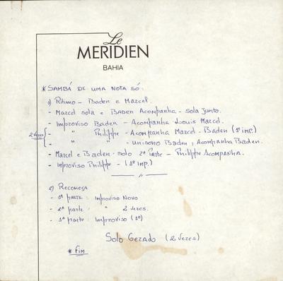 Samba de uma nota só