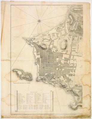 Planta da cidade de S. Sebastião do Rio de Janeiro Levantada por Ordem de Sua Alteza Real o Principe Regente Nosso Senhor No Anno de 1808. Feliz e memoravel epoca da sua chegada á dita cidade