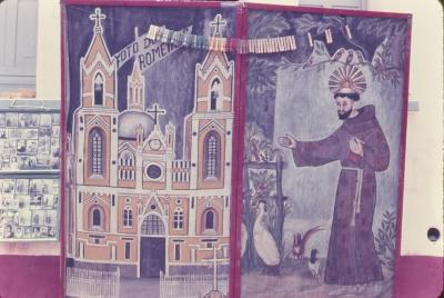 Mural para fotos de lambe-lambe