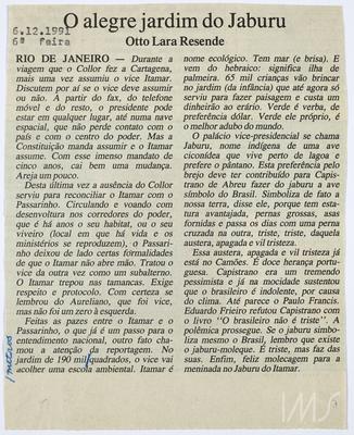 O alegre jardim do Jaburu