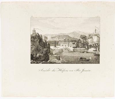 Ansicht des Hafens von Rio Janeiro