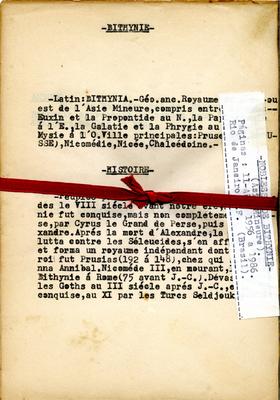 Apontamentos sobre a região de Bithyni (atual Turquia)