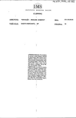 Instituto Moreira Salles: Exposição - Madalena Schwartz.
