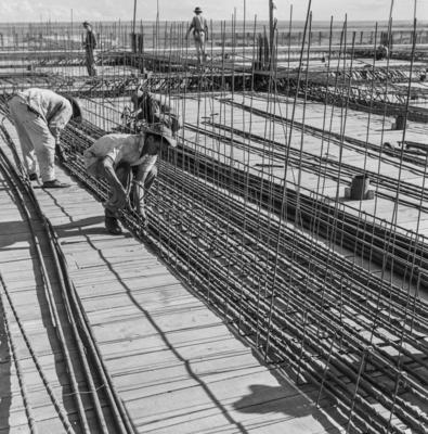 Trabalhadores na construção de Brasília