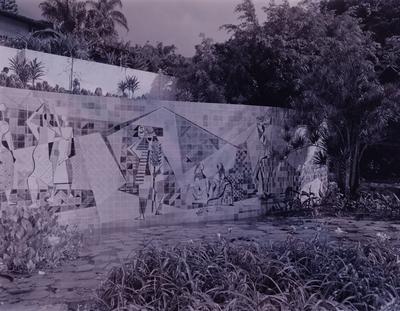 Painel de Burle Marx, na residência de Walther Moreira Salles