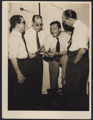 Denis Brean, Oswaldo Moles, Adoniran Barbosa e Paulo Machado de Carvalho