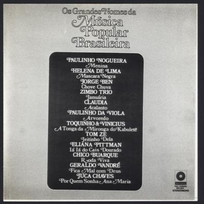 Coletânea de MPB (contracapa de disco)