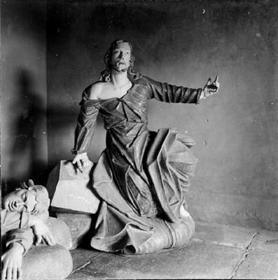 Via Crucis, Passos da Paixão, esculturas de Aleijadinho, Cristo e São João Evangelista no Passo do Horto