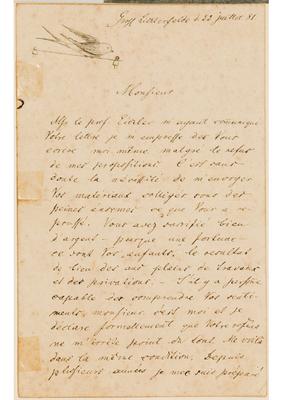 [Carta de Fritz Kraenzlin a João Barbosa Rodrigues, escrita em Gross Lichterfelde, 22 de julho de 1881]