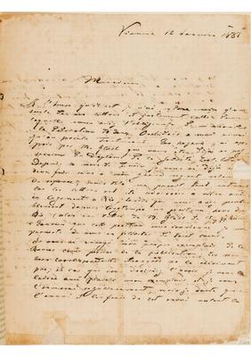 [Carta de Heinrich Ritter von Fernsee Wawra a João Barbosa Rodrigues, escrita de Viena em 12 de janeiro de 1881]
