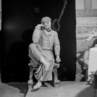 Via Crucis, Passos da Paixão, esculturas de Aleijadinho, Judas Iscariotes no Passo da Ceia