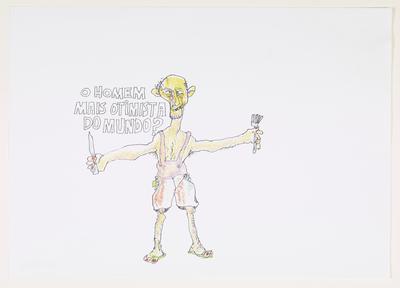 É o homem que, tendo ouvido falar do Fome Zero, comprou logo um garfo e uma faca.